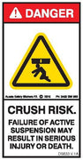 CRUSH RISK-ACTIVE SUSPENSION FAILURE (Vertical)