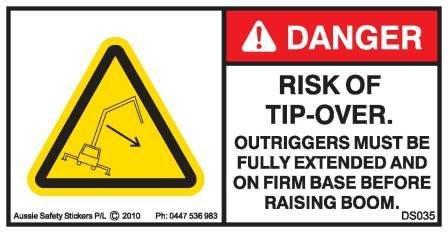 EXTEND OUTRIGGERS (Horizontal)