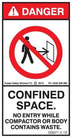 NO ENTRY COMPACTOR (Vertical)