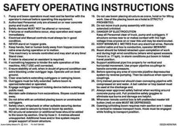 SAFETY OPERATING INSTRUCTIONS FOR CONCRETE BOOM PUMP FOR NSW  AND WA