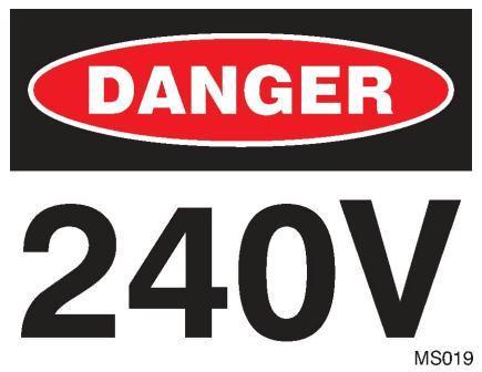 DANGER 240 VOLT