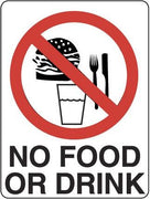 NO FOOD OR DRINK