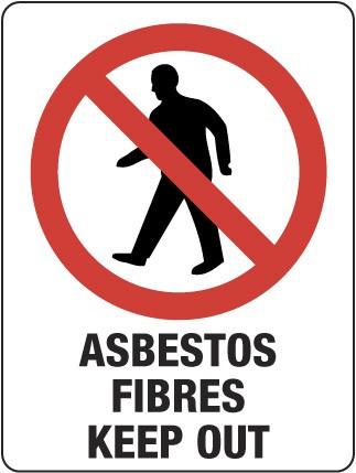 ASBESTOS FIBRES KEEP OUT