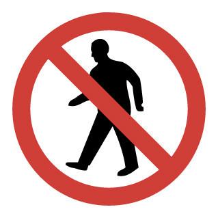 NO ENTRY PICTOGRAM