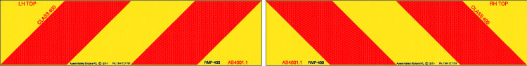 Vehicle Rear Marker Plate Set