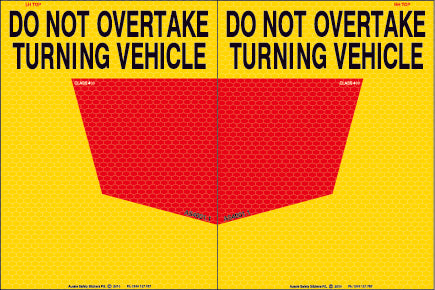 DO NOT OVERTAKE TURNING VEHICLE SET