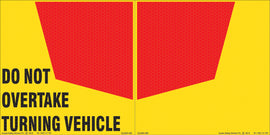 DO NOT OVERTAKE TURNING VEHICLE SET