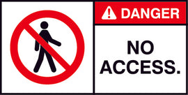 NO ACCESS (HORIZONTAL)