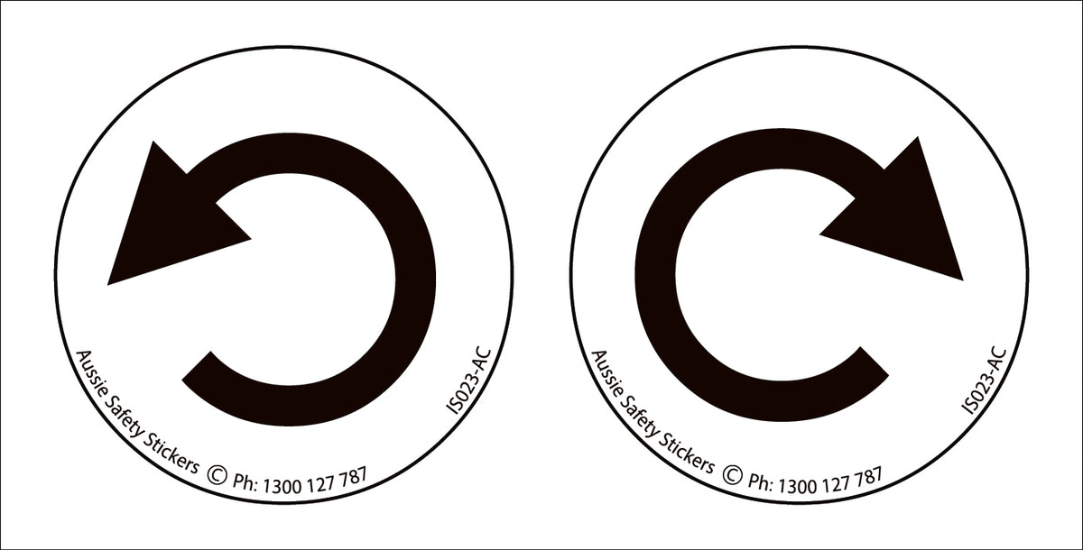 Rotation Direction Sticker