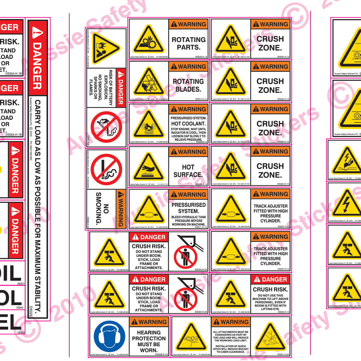Mini Loader – Aussie Safety Stickers
