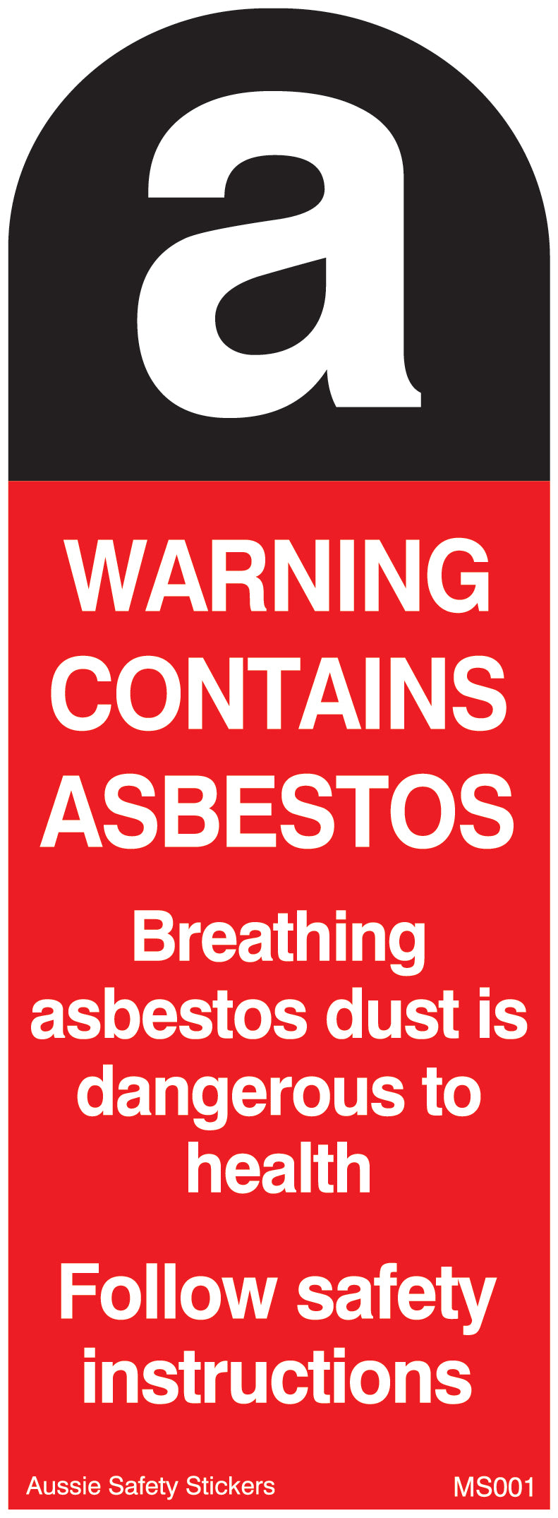ASBESTOS WARNING