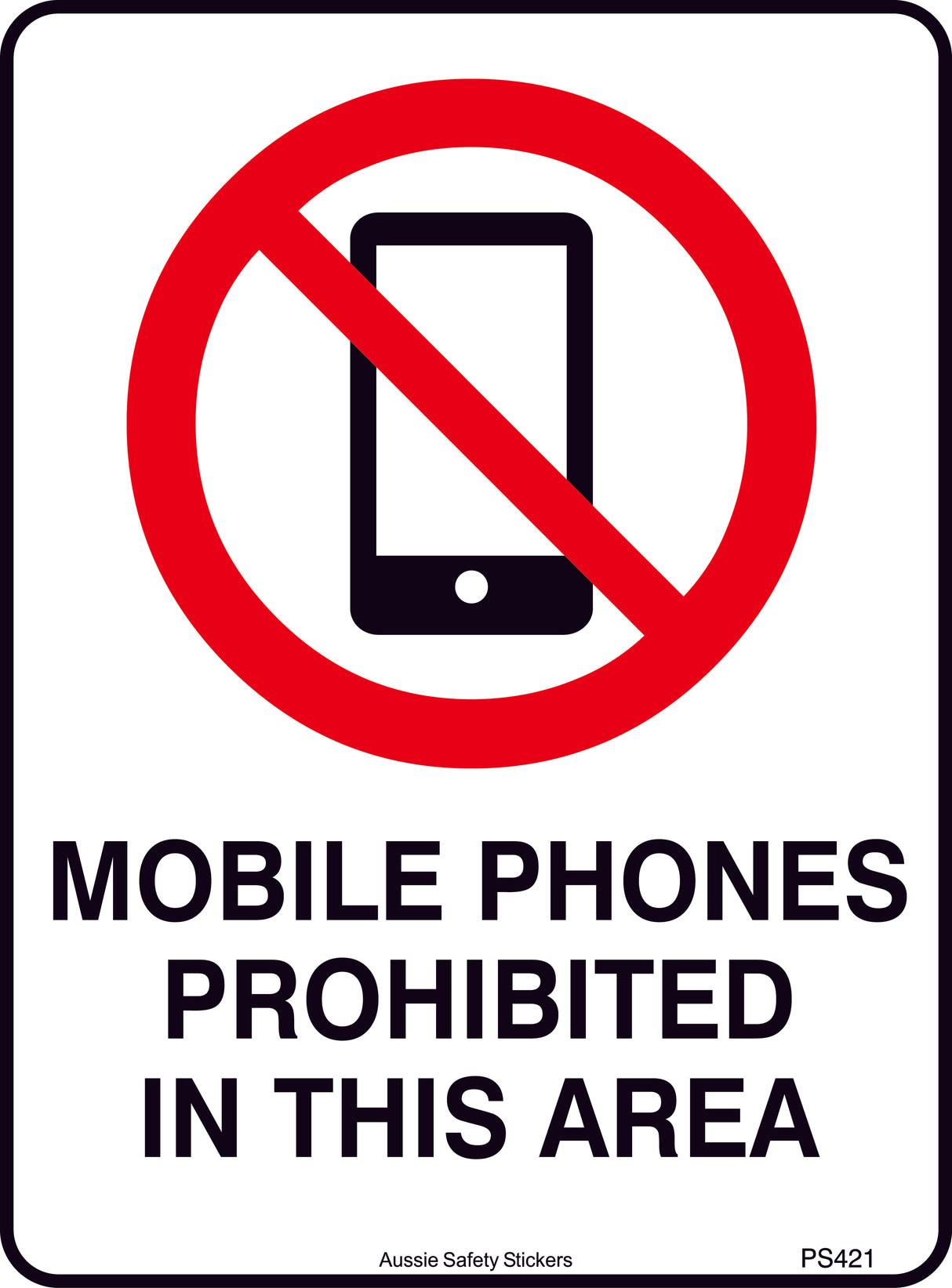 NO MOBILE PHONES IN THIS AREA