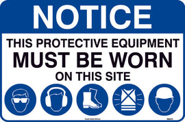 PPE MUST BE WORN SIGN