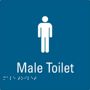 Male Toilet Blue