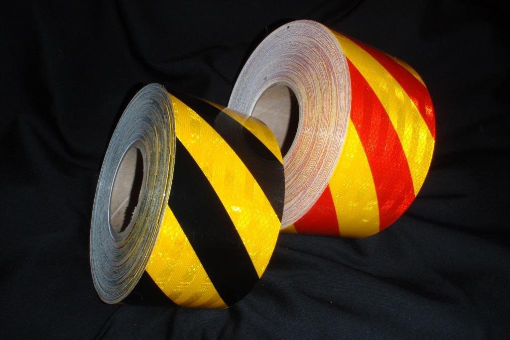 Class 1 Micro Prismatic Reflective Chevron Tape (per roll)