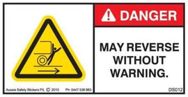 MAY REVERSE WITHOUT WARNING (Horizontal)