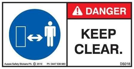 KEEP CLEAR (Horizontal)