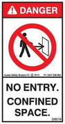 NO ENTRY CONFINED SPACE (Vertical)