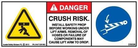 INSTALL SAFETY PROP (Horizontal)