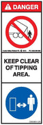 KEEP CLEAR OF TIPPING AREA (Vertical)