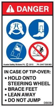 IN CASE OF TIP-OVER OF PLANT (Vertical)
