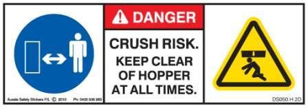 KEEP CLEAR HOPPER (Horizontal)