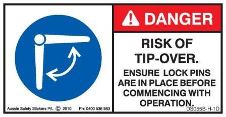 LOCK PINS (alternate) (Horizontal) – Aussie Safety Stickers