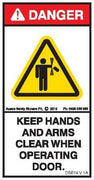 KEEP HANDS ARMS CLEAR AMPUTATION (Vertical)