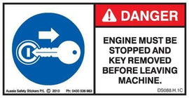 STOP ENGINE REMOVE KEY COMPACTOR (alternate) (Horizontal)