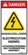 ELECTROCUTION HAZARD (Vertical)
