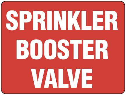 SPRINKLER BOOSTER VALVE