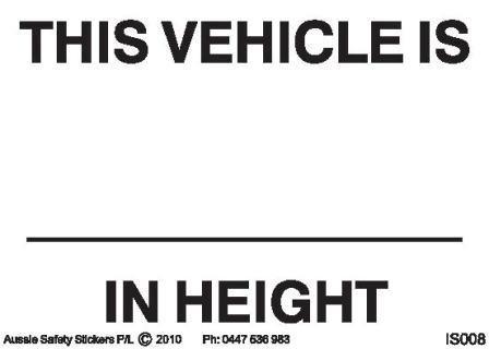 VEHICLE HEIGHT
