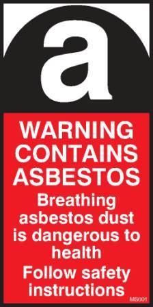 ASBESTOS WARNING