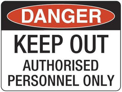 KEEP OUT Authorised Persons Only