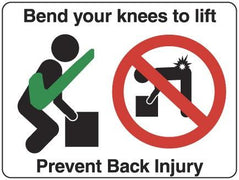 BEND YOUR KNEES TO LIFT