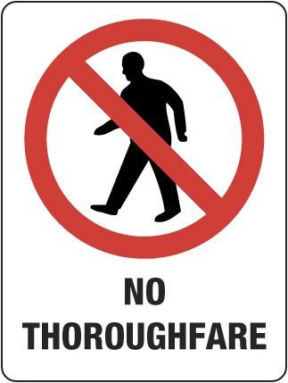 NO THOROUGHFARE