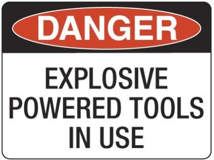 EXPLOSIVE POWERED TOOLS