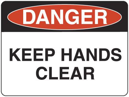 KEEP HANDS CLEAR