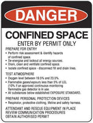 CONFINED SPACE-ENTRY BY PERMIT