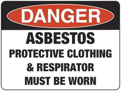 ASBESTOS PROTECTIVE CLOTHING MUST BE WORN