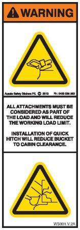 ATTACHMENTS PART OF LOAD (Vertical)