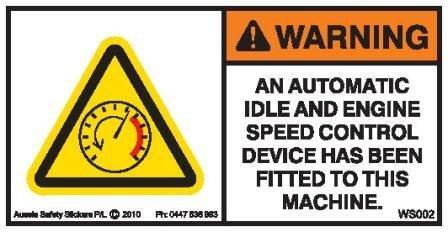 AUTO SPEED CONTROLLER FITTED (Horizontal)