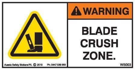 BLADE CRUSH ZONE (Horizontal)