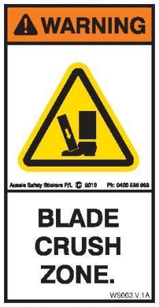 BLADE CRUSH ZONE (Vertical)