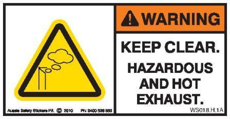 HOT & HAZARDOUS EXHAUST (Horizontal)