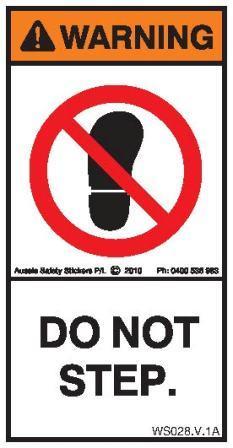 DO NOT STEP (Vertical)