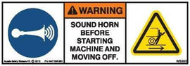 SOUND HORN BEFORE MOVING MACHINE (Horizontal)
