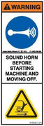 SOUND HORN BEFORE MOVING MACHINE (Vertical)