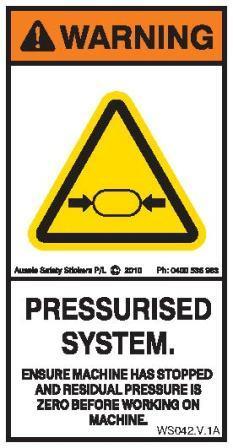PRESSURISED SYSTEM-ZERO RESIDUAL PRESSURE (Vertical)