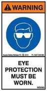 EYE PROTECTION MUST BE WORN (Vertical)